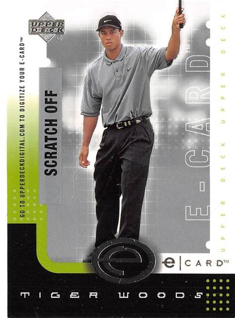 Tiger Woods Trading Card Golf 2001 Upper Deck Etw