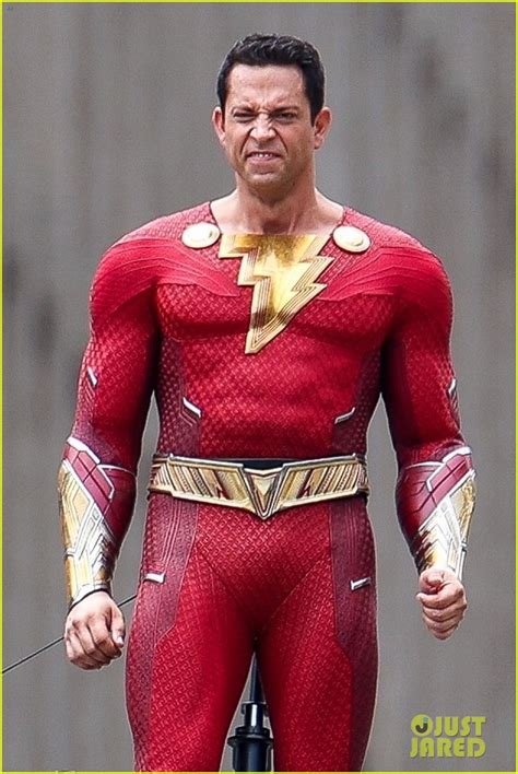 Zachary Levi Suits Up In His Brand New Superhero Costume For First