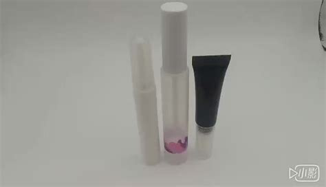 Black Liquid Lipstick Tube Empty Lip Balm With Silicone Applicator 5g