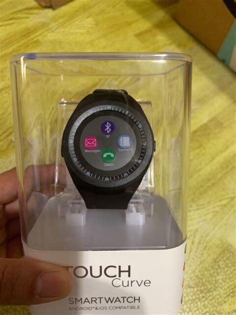 Itouch 44mm Curve Black Unisex Smart Watch For Android And Ios New Ebay