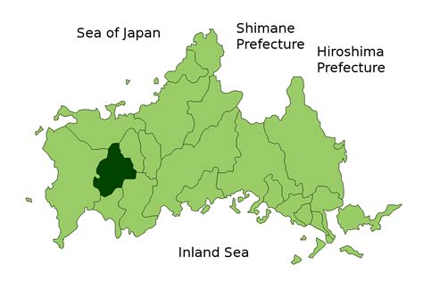 Yamaguchi is the capital of yamaguchi prefecture, at the western tip of the island of honshu, japan. File:Map Mine, Yamaguchi en.png - Wikimedia Commons