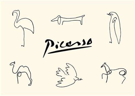 Line Drawing Picasso Tattoo Abbiebrockhurst