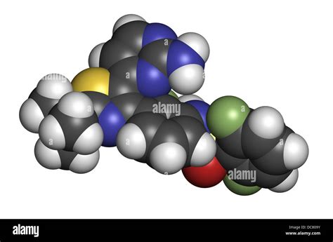 Dabrafenib Melanoma Cancer Drug Chemical Structure Atoms Are