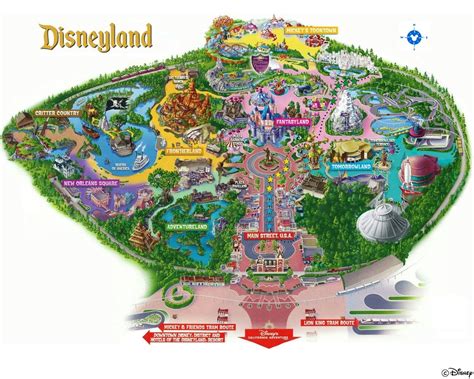 Disneyland - Anaheim, California | Disneyland map, Disneyland planning, First disneyland