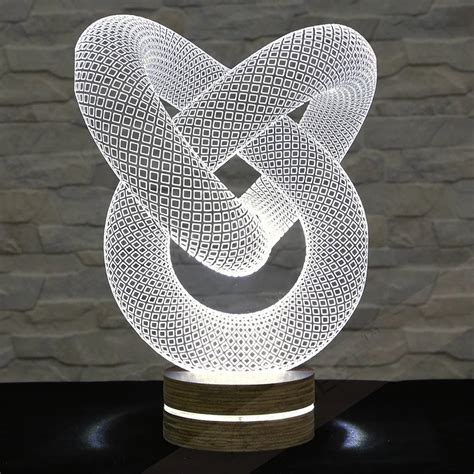 3d Led Lamp Tube Shape Decorative Lamp Home Decor Table Lamp Office