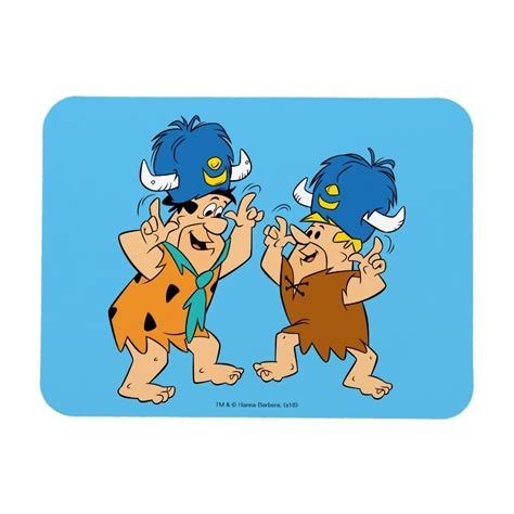 The Flintstones Fred And Barney Water Buffaloes Magnet Zazzle