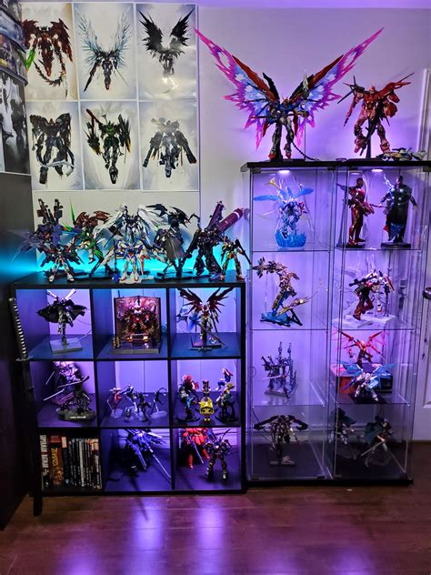 My Current Display Of Gunpla With A Few Metal Builds And Other Figures