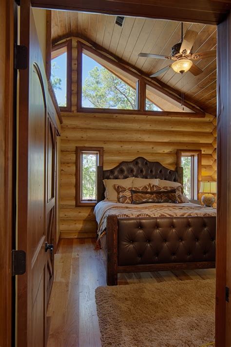 log cabin bedroom bedroom rustic  area rug cathedral