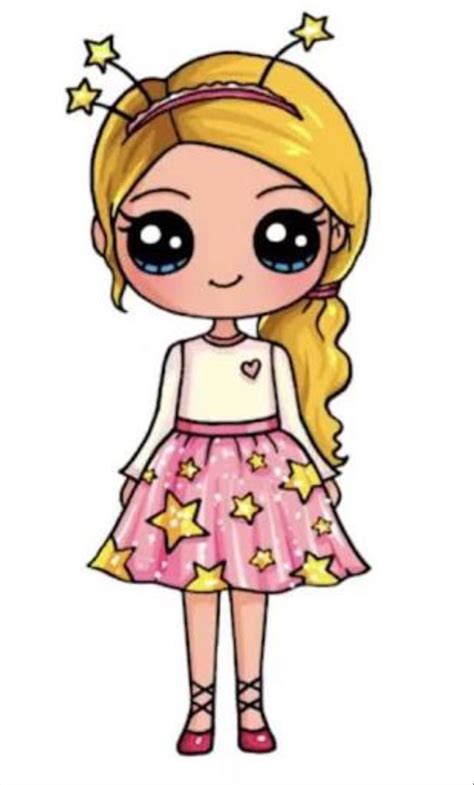 Du rose sous les quatre ovales du bas, du bleu clair dans les yeux (on peut ajouter un peu. Pin by TasneemTazz on Kawaii drawings in 2020 | Cute ...