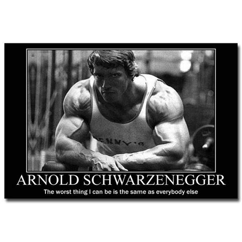 Arnold Schwarzenegger Bodybuilding Motivational Poster 32x24