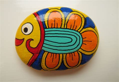 Fishgreat Little Colorful Fish Painting Rocks