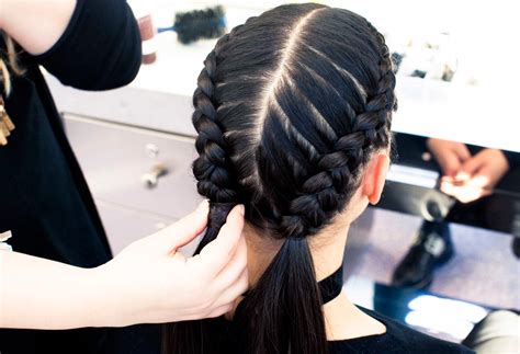 Man braids + top knot. The Boxer Braid (aka Double French Braid): A How-To - Coveteur