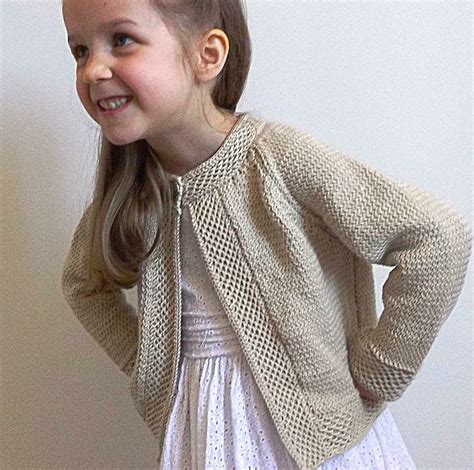 Baby Girls Textured Raglan Sleeve Jacket P045 Knitting Pattern By Oge