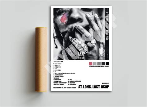 Asap Rocky At Long Last Asap Poster Album Cover Poster Etsy