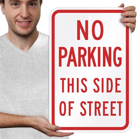 No Parking Street Sign Sku K 1675