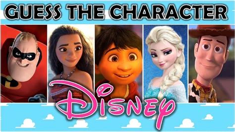 Guess The Character Disney Part 2 Movie Quiz Youtube Movie Quiz Disney Character