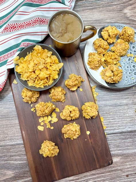 Easy No Bake Peanut Butter Corn Flake Cookie Recipe Back To My