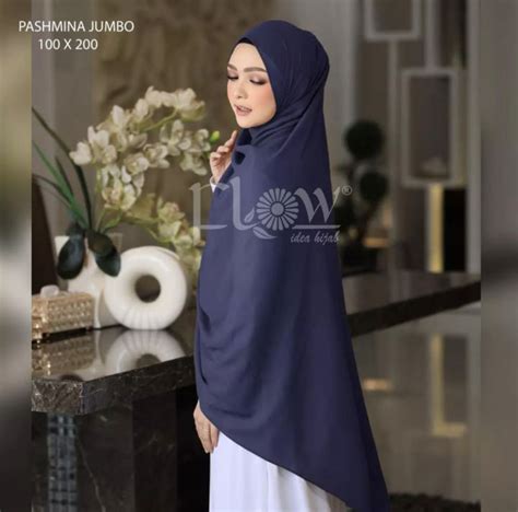 Hijab Pashmina Plain Sabyan Jumbo 200x75 Diamond Veil Women Lazada