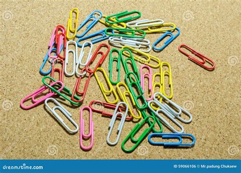 Colorful Paper Clips Stock Photo Image Of Colored Textured 59066106