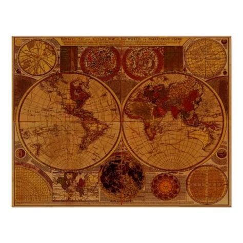 1780 Old World Map Art Print World Map Art Old World Maps Map Art Print