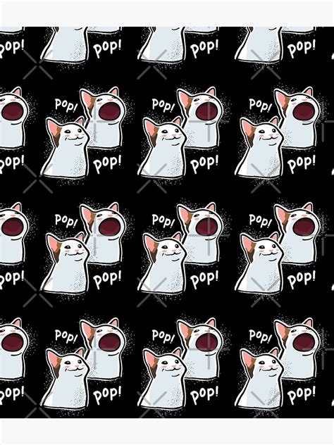 Popping Cat Meme Pop Cat Popcat Backpack For Sale By Coolintent