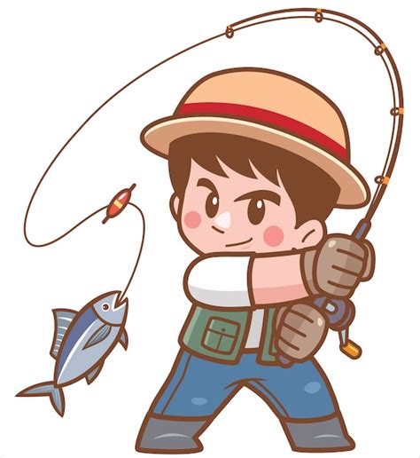 Premium Vector Illustration Of Cartoon Boy Fishing