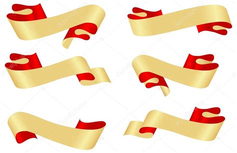 Golden Ribbon Banners Stock Vector By ©nataly Nete 2833273