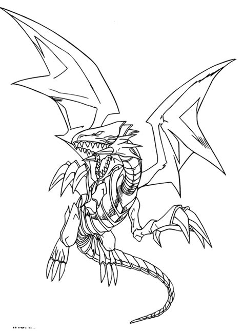 Download Blue Eyes White Dragon Coloring Pages