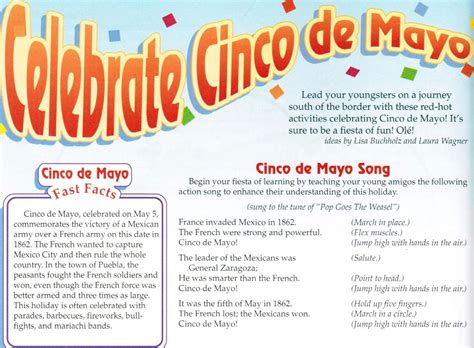 Printable Cinco De Mayo Fun Facts