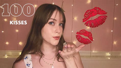 Asmr 100 Sweet Kisses Countdown Mouth Sounds Kissing Lipgloss Application Youtube