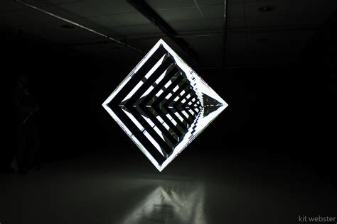 Enigmatica Light Sculpture At Scopitone Festival By Kit Webster