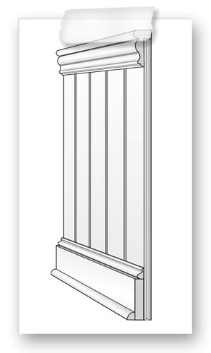 Beadboard, the most common type of wainscoting, is a row of narrow wood planks made up of this guide will teach you how to install wainscoting. beaded cap and adams casing with beadboard | Pvc beadboard ...