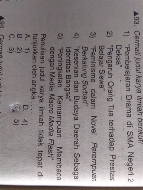 Contoh Soal Penulisan Judul Karya Ilmiah Yang Benar | My Skripsi