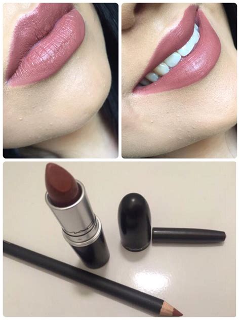 Ellie St Romaine Mac Taupe Lipstick And Spice Lip Pencil