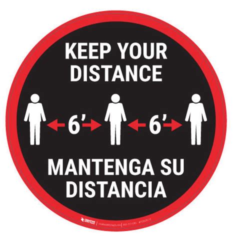 Floor Decal Keep Your Distance 6ft Inclusion Solutions