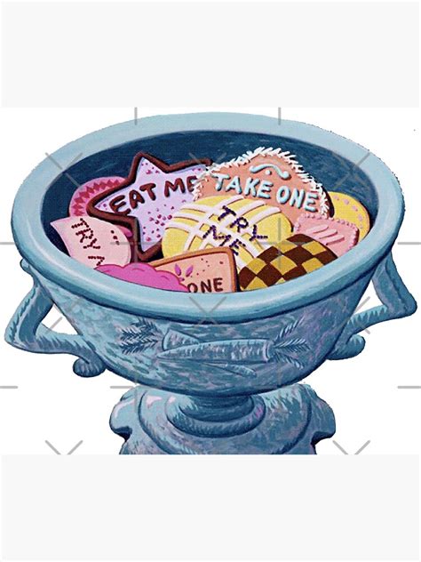 Alice In Wonderland Eat Me Cookies Poster For Sale By Demid23