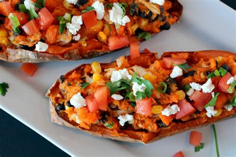 Mexican Style Twice Baked Sweet Potato The Wheatless Kitchen