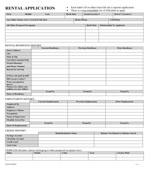 Rights and responsibilities of both parties. FREE 6+ House Rental Application Forms in PDF | MS Word | Excel