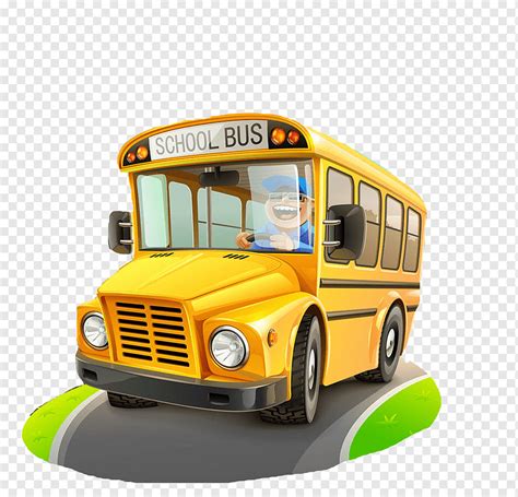 Schulbus Cartoon Den Bus Fahren Automobil Design Karosserie Marke