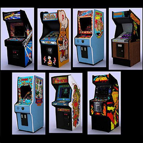 3d Asset Classic Arcade Games Pack 1 Cgtrader