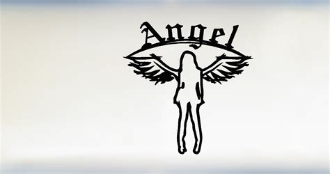 Angel Dxf Svg Png Files Angel Svg Cut File Angel Grunge Etsy Finland