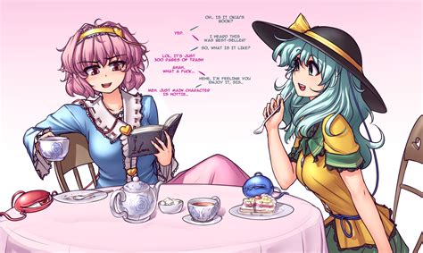 Komeiji Koishi And Komeiji Satori Touhou Drawn By Hater Hatater