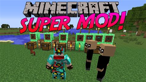 Minecraft Super Mod Amazing Op Weapons And Armour Mod Showcase