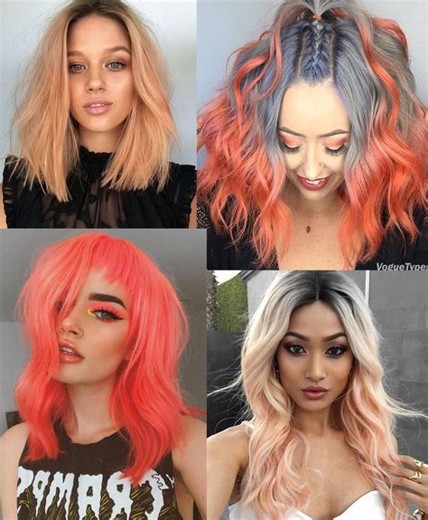 Our trendy hair coloring guide and hairstyle ideas also work for custom hair systems! Peach Hair Color | The Best Looks of the Peach hair Trend