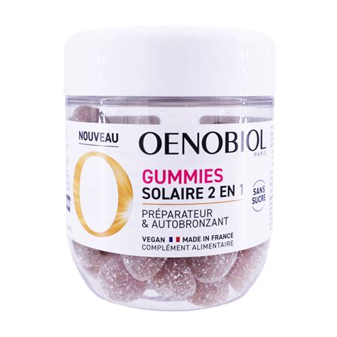 Oenobiol Gummies Solaire 2 En 1 Sans Sucre 60 Gummies