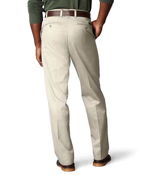 Lyst Dockers Signature Khaki Flat Front Classic Fit Pants In Natural
