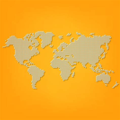 Free Vector Vector Dotted World Map