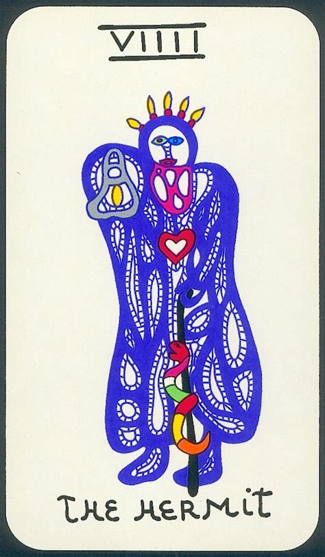 Tarot Cards The Mermit Niki De Saint Phalle Drawing Tarotkaarten