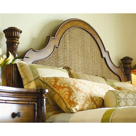 Tommy Bahama Home Island Estate 354473969 Queen Size Round Hill Bed