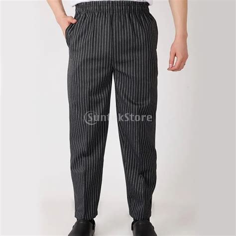 Cook Trousers Kitchen Catering Polyester Baggy Chef Pants Workwear